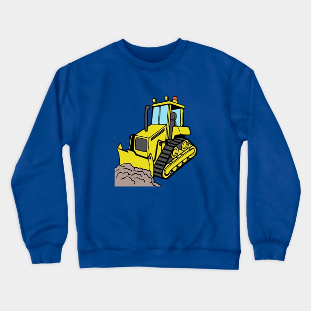 Bulldozer Crewneck Sweatshirt by KayBee Gift Shop